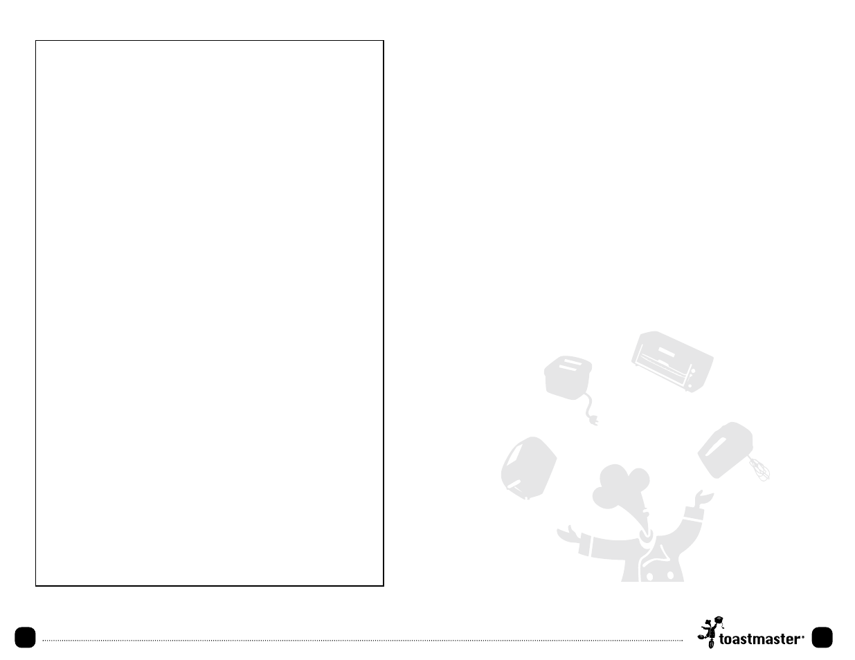 Keep dated sales receipt for warranty service | Toastmaster TCM8TD User Manual | Page 13 / 16