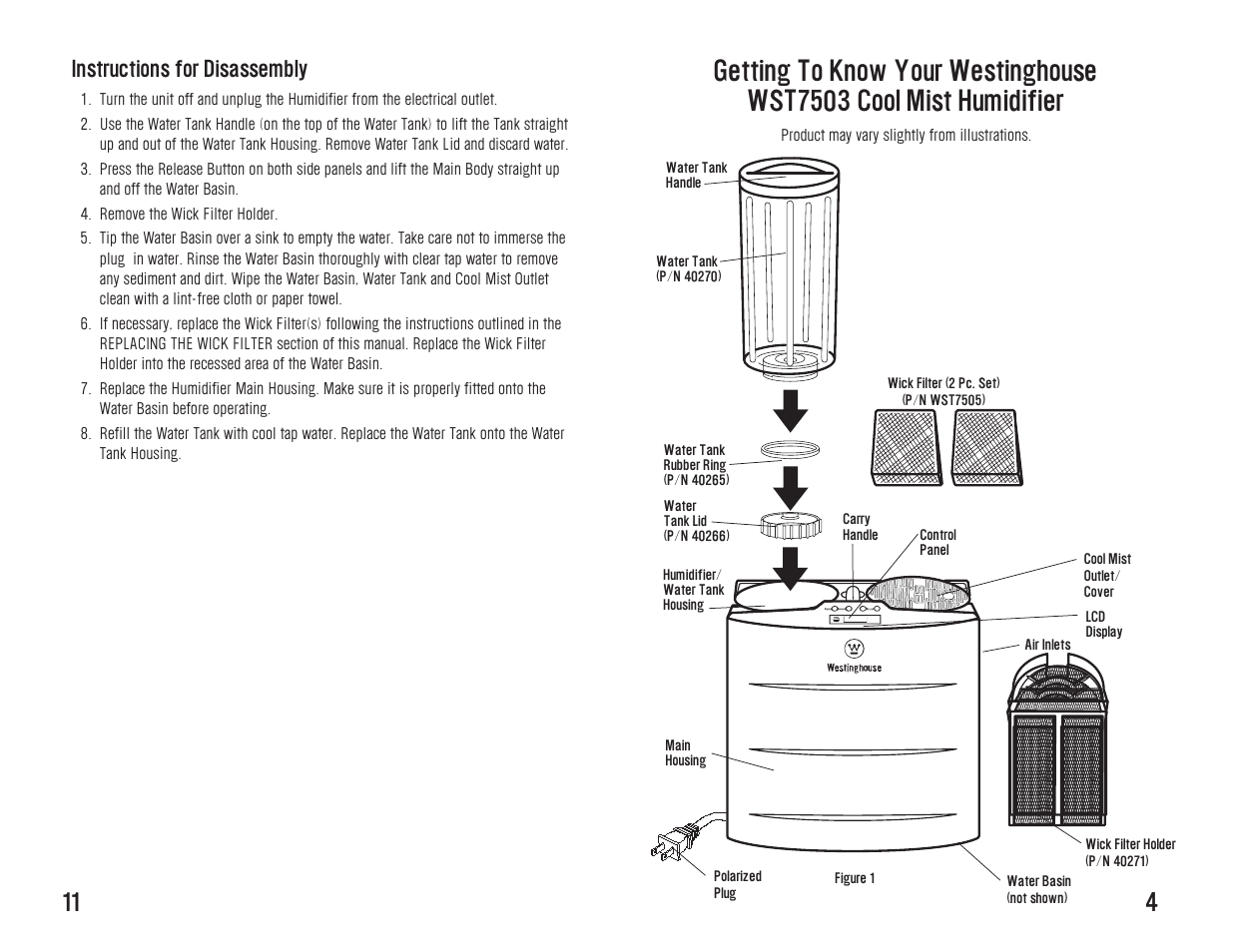 Instructions for disassembly | Toastmaster WST7503 User Manual | Page 12 / 16