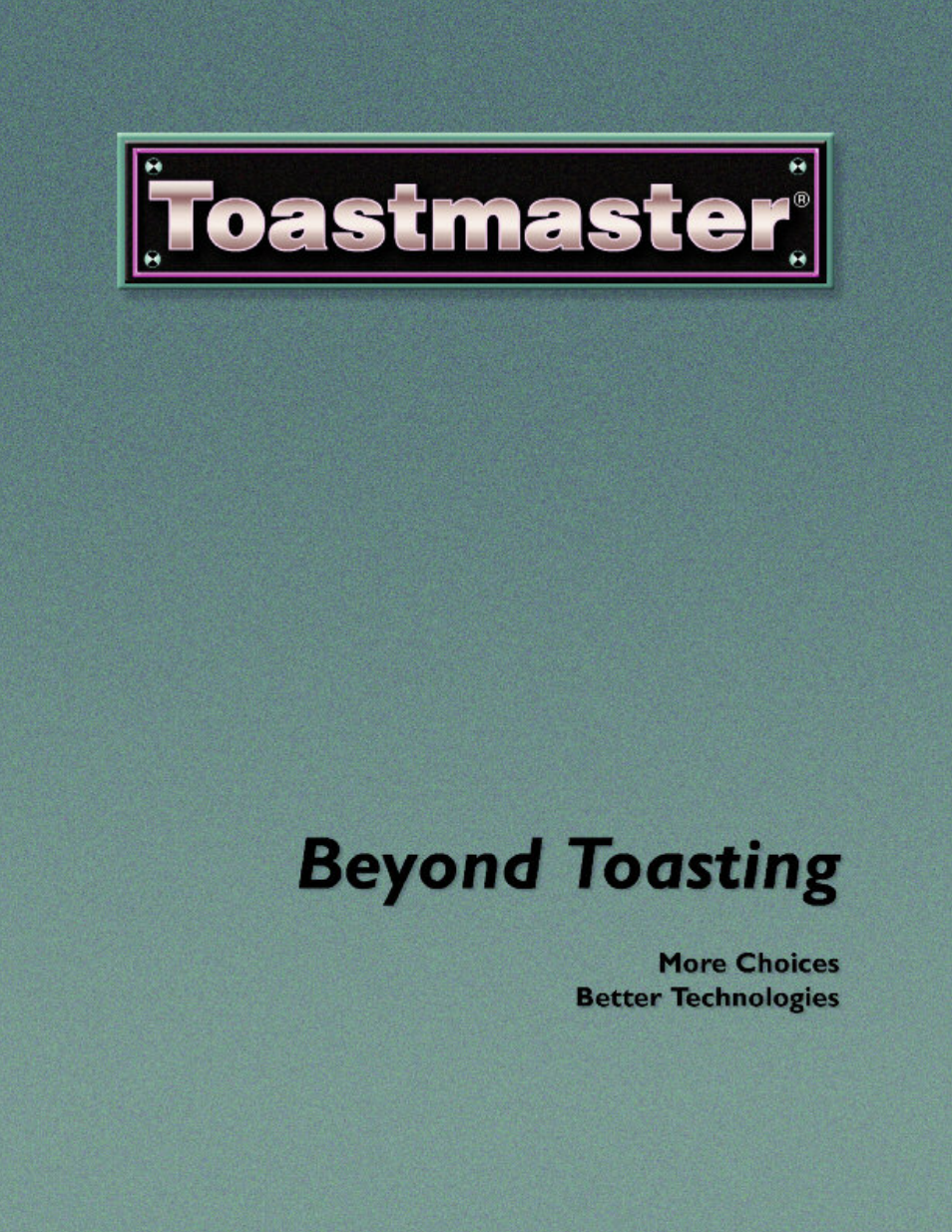 Toastmaster TP209 User Manual | 68 pages