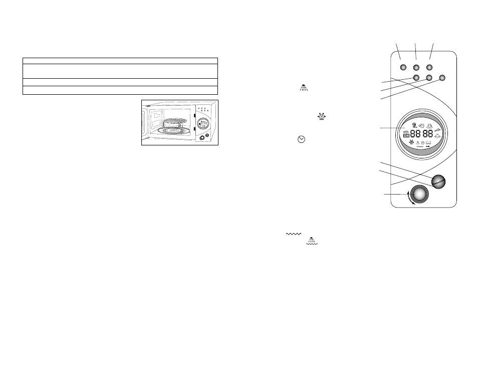 Control panel, Operating instructions, Cont.) | Browning grill/combination cooking, Hints for using the grill/combination cook option | Toastmaster RRMW1 User Manual | Page 7 / 24
