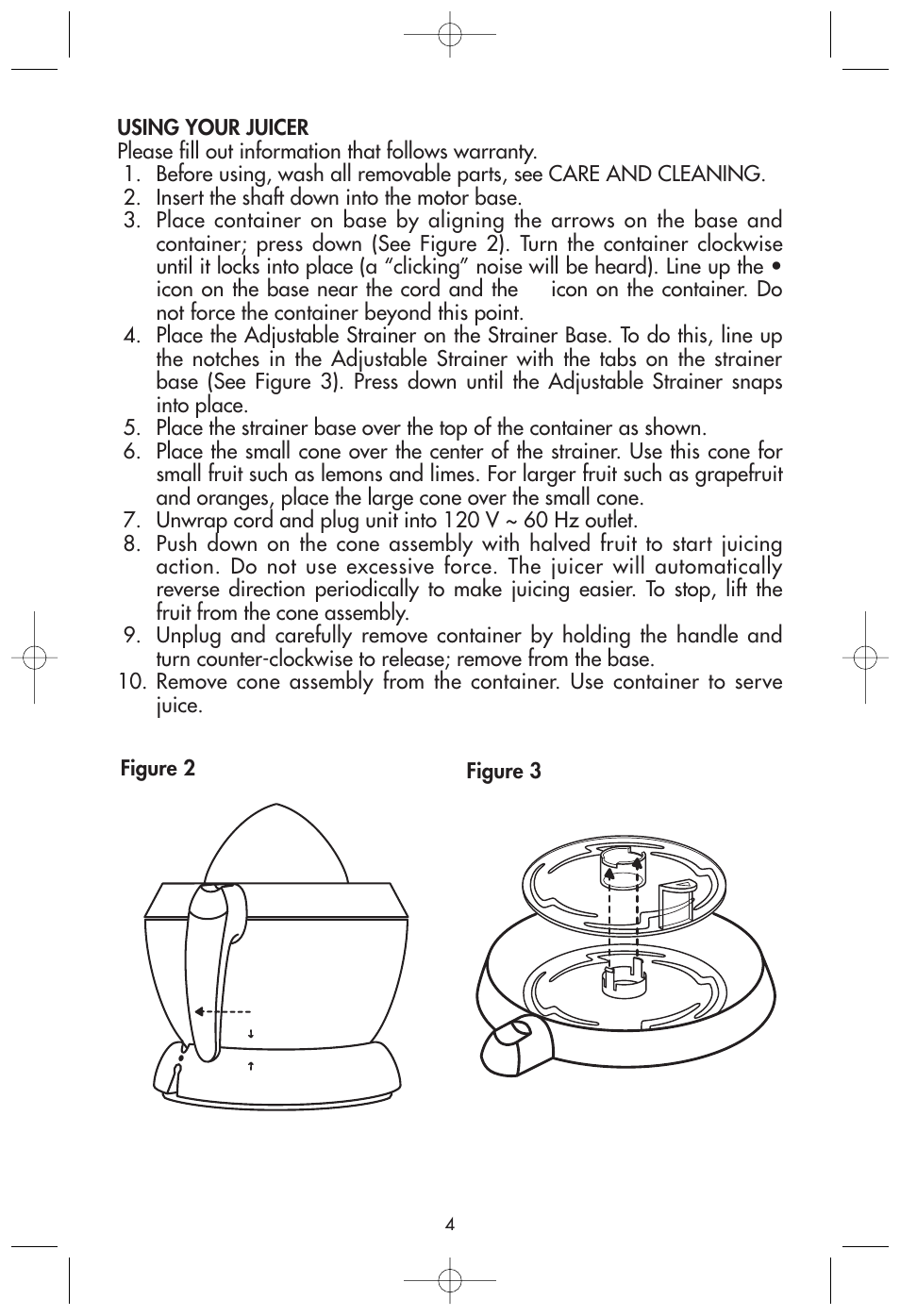 Toastmaster 1108 User Manual | Page 4 / 7