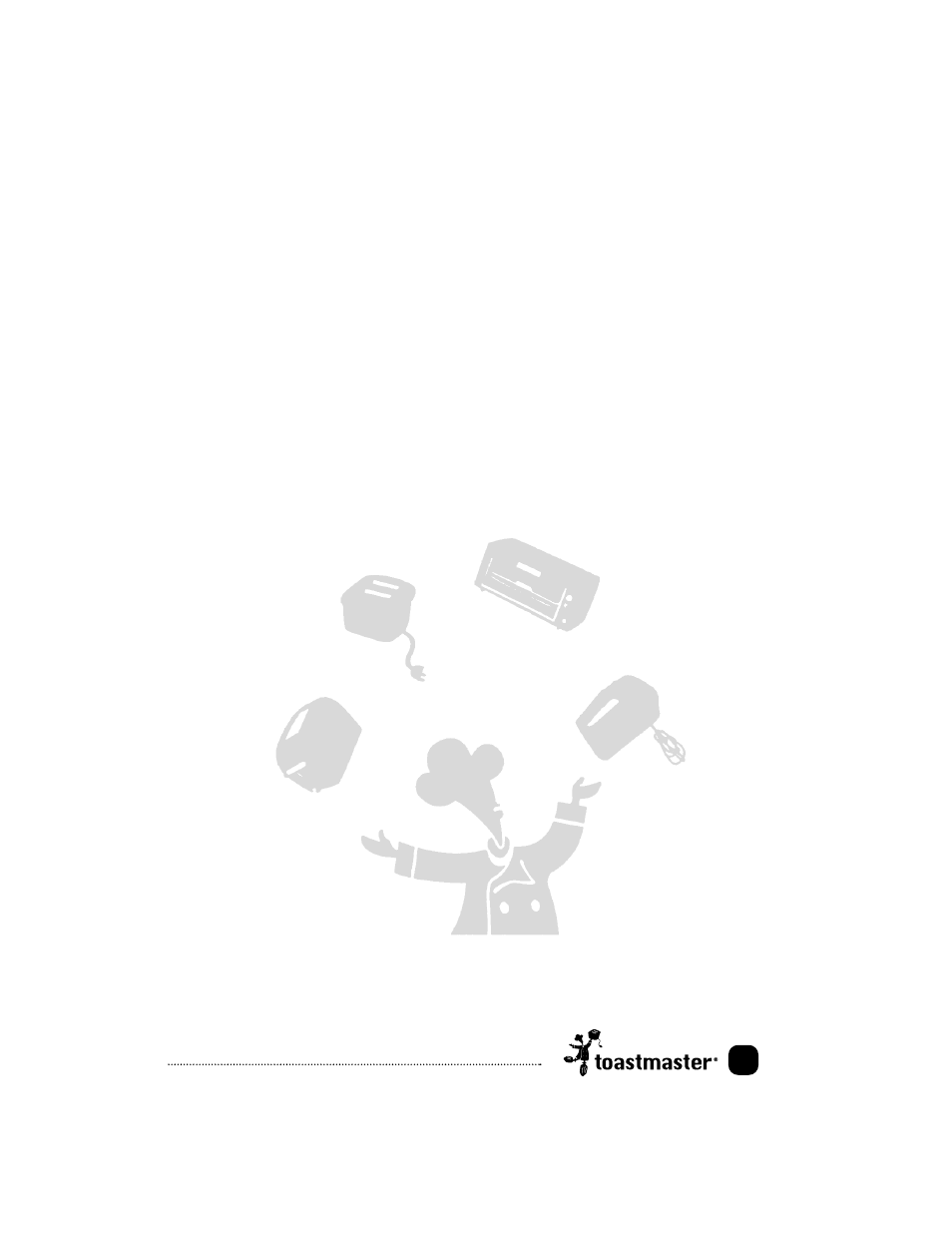 Keep dated sales receipts for warranty service | Toastmaster TRC10TCT User Manual | Page 22 / 23