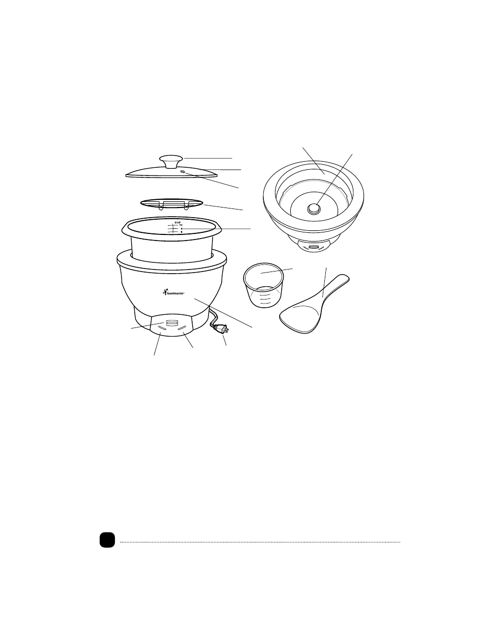 Product diagram | Toastmaster TRC10TCT User Manual | Page 5 / 23