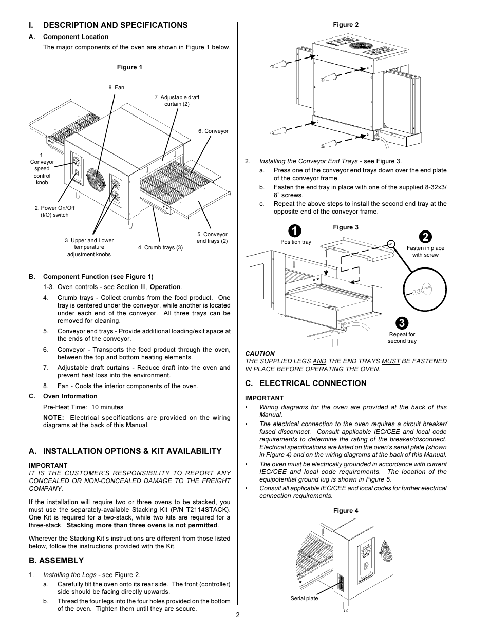 Toastmaster CONVEYOR TC2000 User Manual | Page 2 / 6