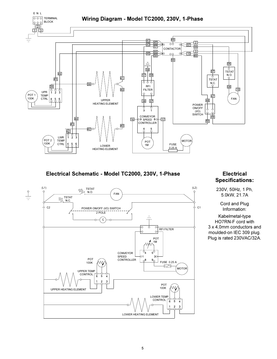 Toastmaster CONVEYOR TC2000 User Manual | Page 5 / 6