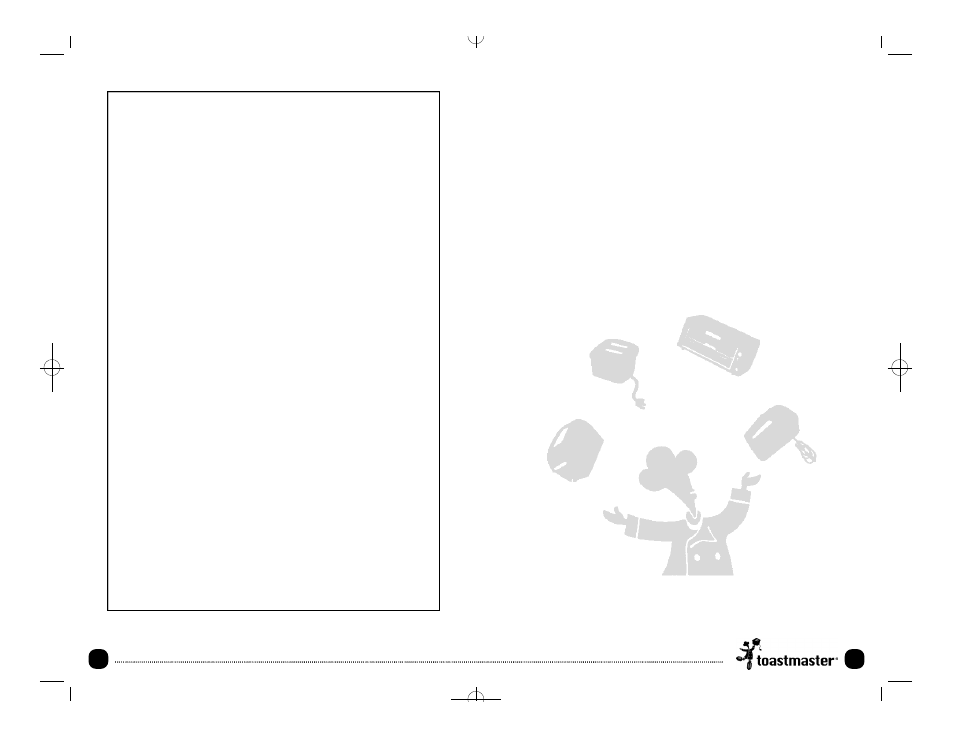 Keep dated sales receipts for warranty service | Toastmaster TOV211 User Manual | Page 32 / 34