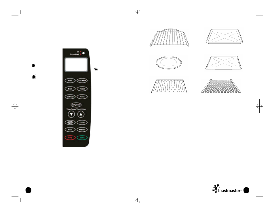 Cont.) control panel | Toastmaster TOV211 User Manual | Page 8 / 34