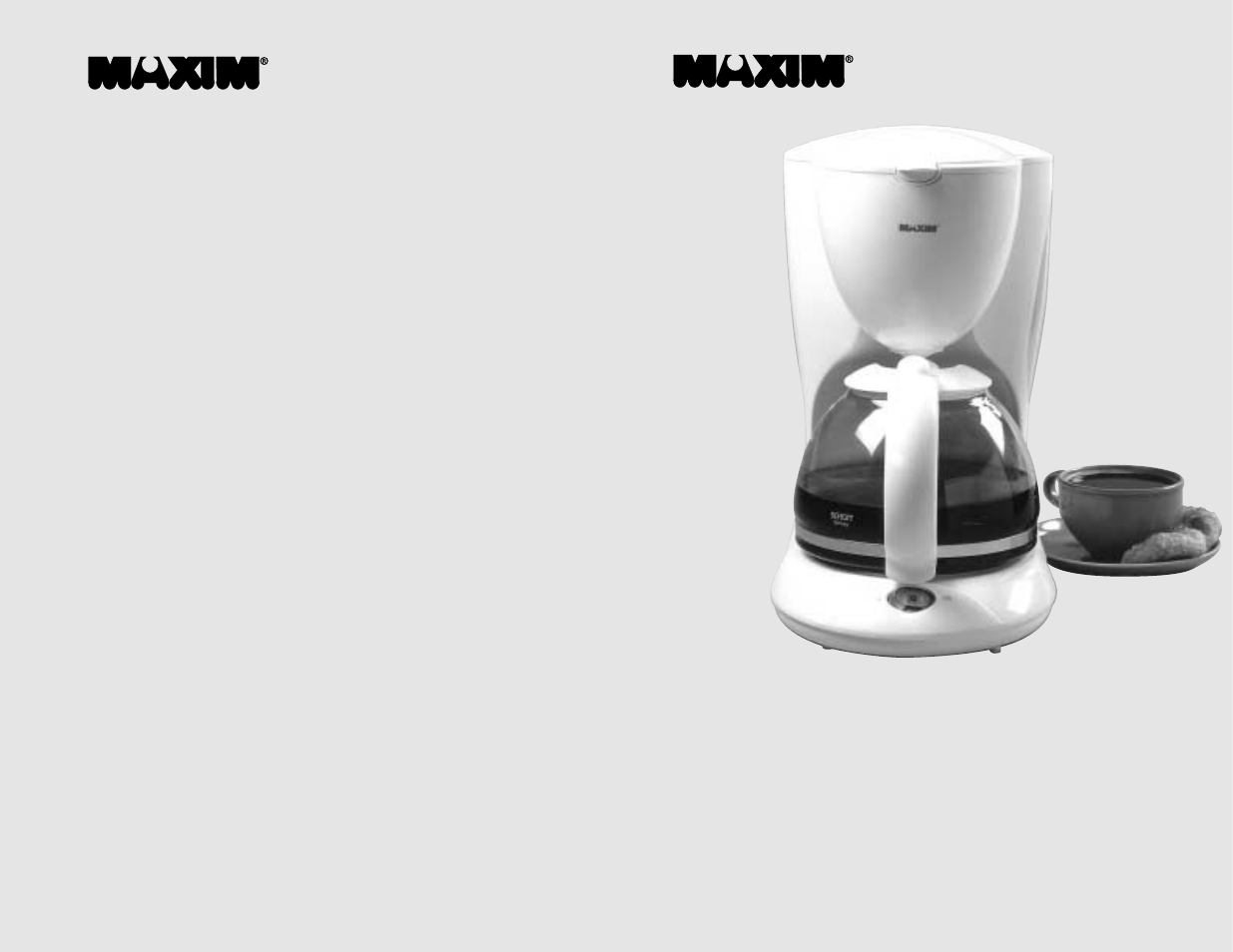 Cup coffee maker | Toastmaster MAXCM12W User Manual | Page 26 / 26