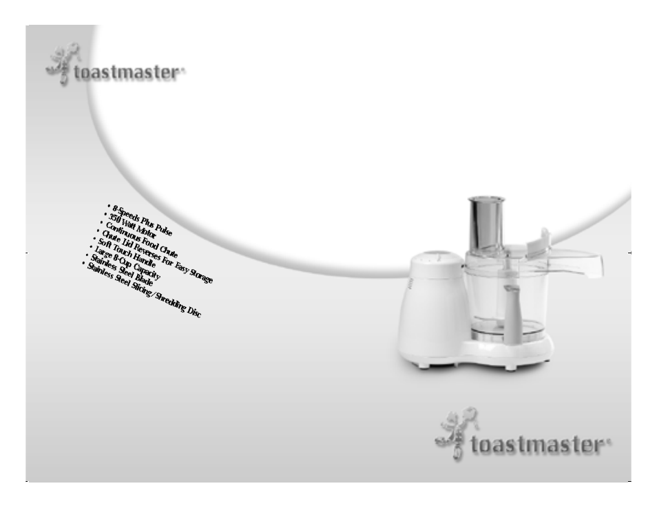 Toastmaster TFP8W User Manual | Page 22 / 22