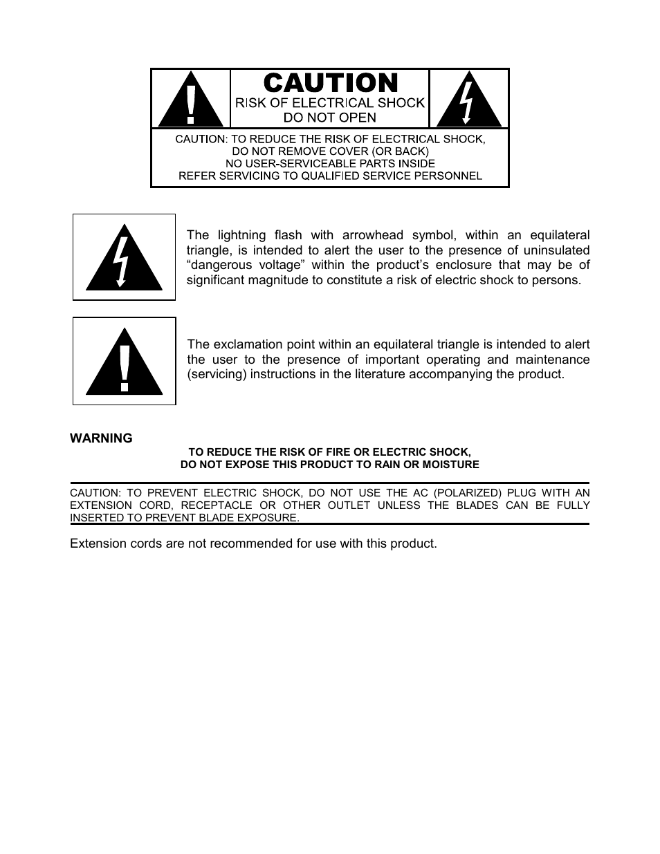 Warning | Theta Digital Intrepid User Manual | Page 3 / 20