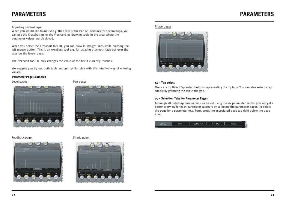 Parameters | TC electronic SDN BHD Tap Factory Multi-Tap Delay User Manual | Page 7 / 12