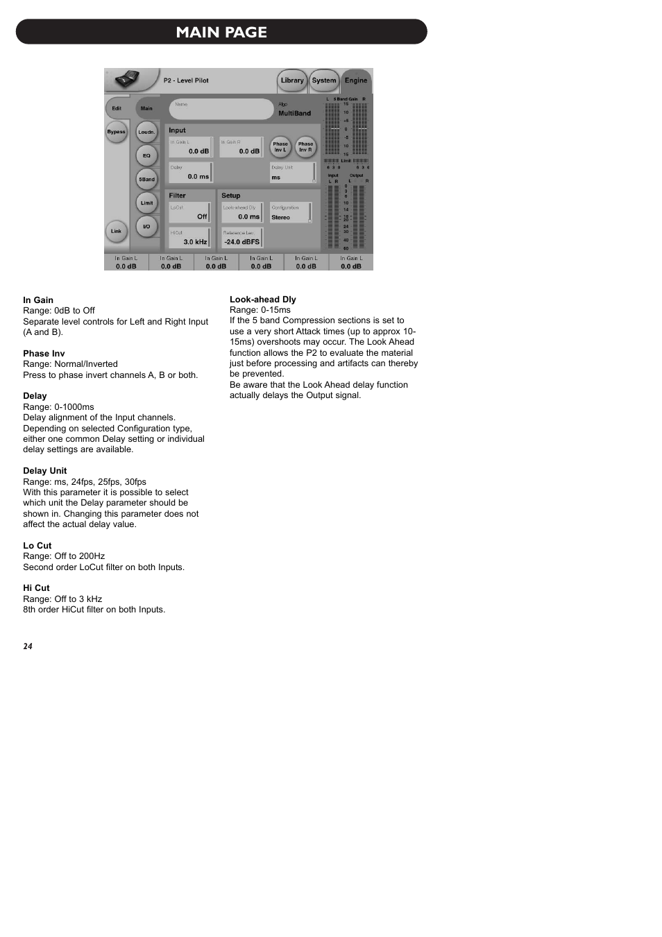 Main page | TC electronic SDN BHD P2 User Manual | Page 26 / 41