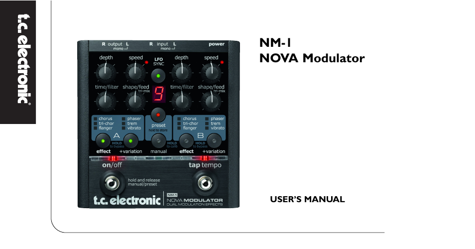 TC Electronic NM-1 Nova Modulator User Manual | 34 pages