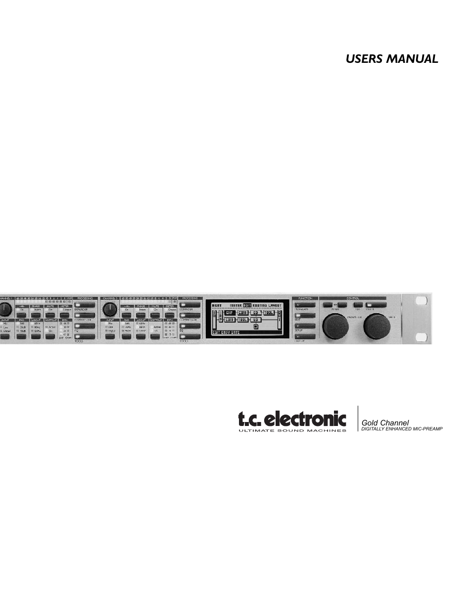 TC electronic SDN BHD Gold Channel User Manual | 45 pages