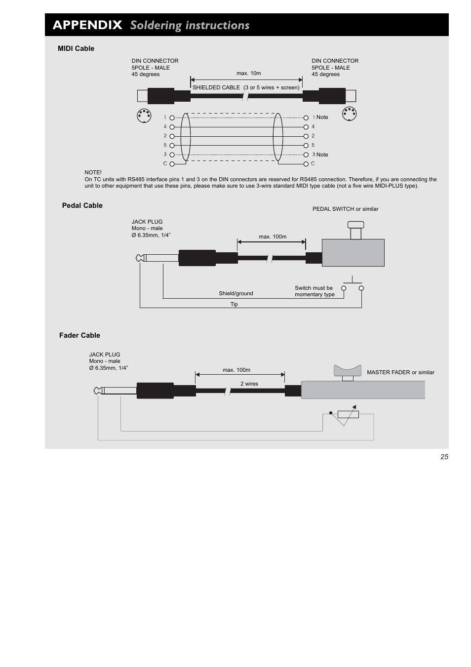 Appendix soldering instructions | TC electronic SDN BHD D22 User Manual | Page 27 / 30