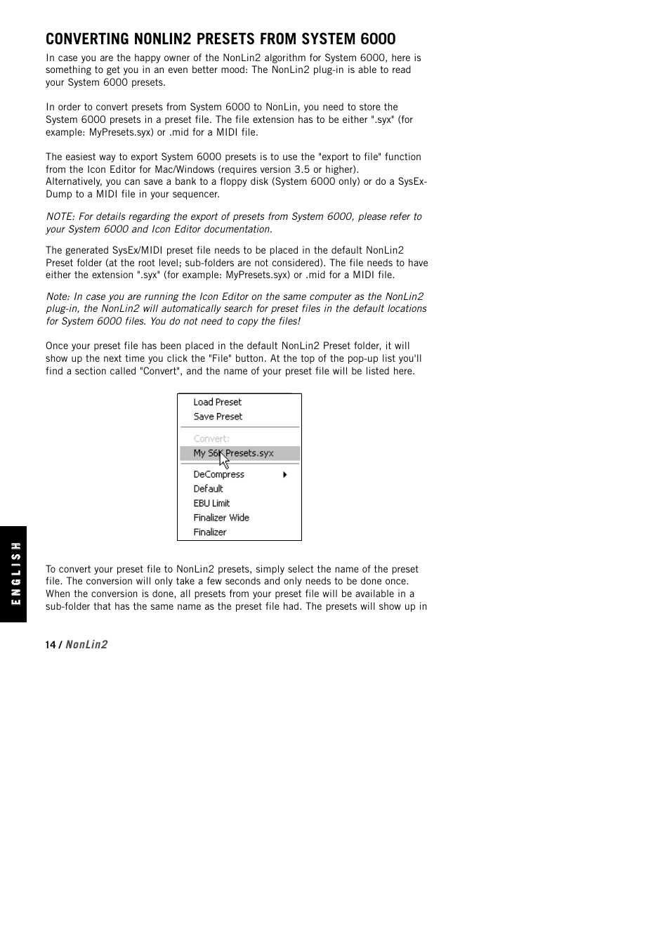 TC Electronic NonLin2 TDM User Manual | Page 14 / 16
