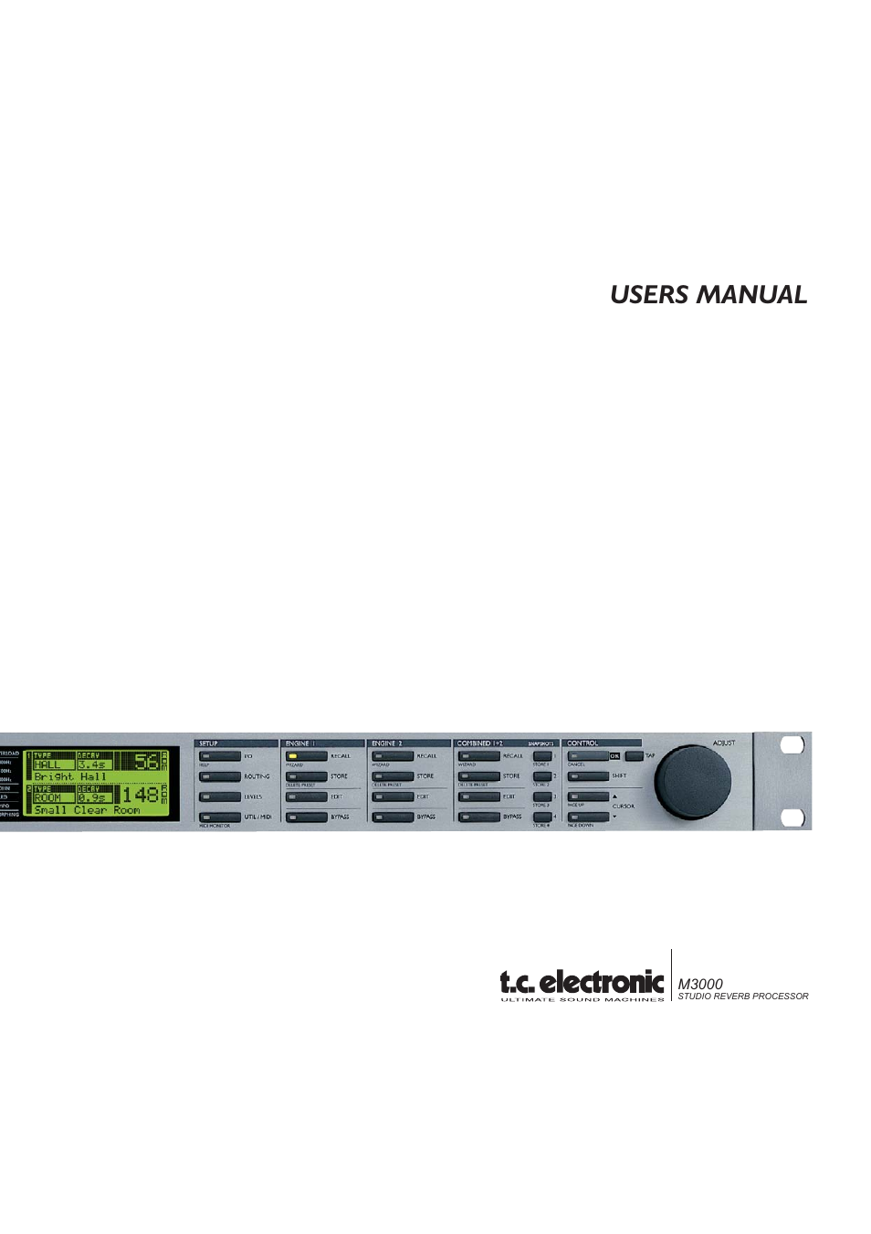 TC electronic SDN BHD M3000 User Manual | 78 pages