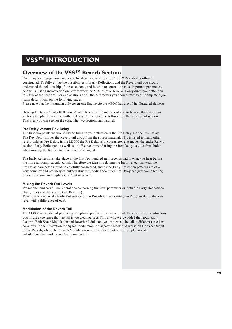 Vss™ introduction | TC electronic SDN BHD M3000 User Manual | Page 31 / 78