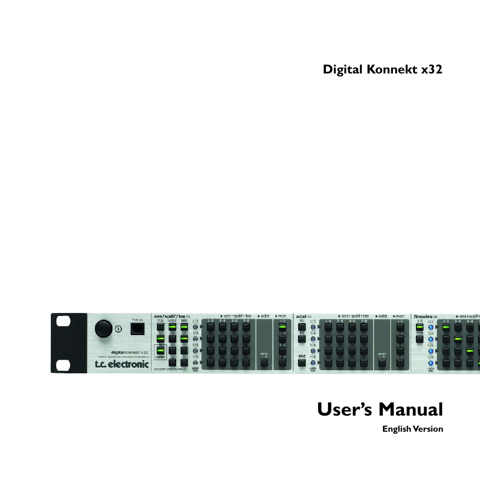 TC electronic SDN BHD x32 User Manual | 30 pages