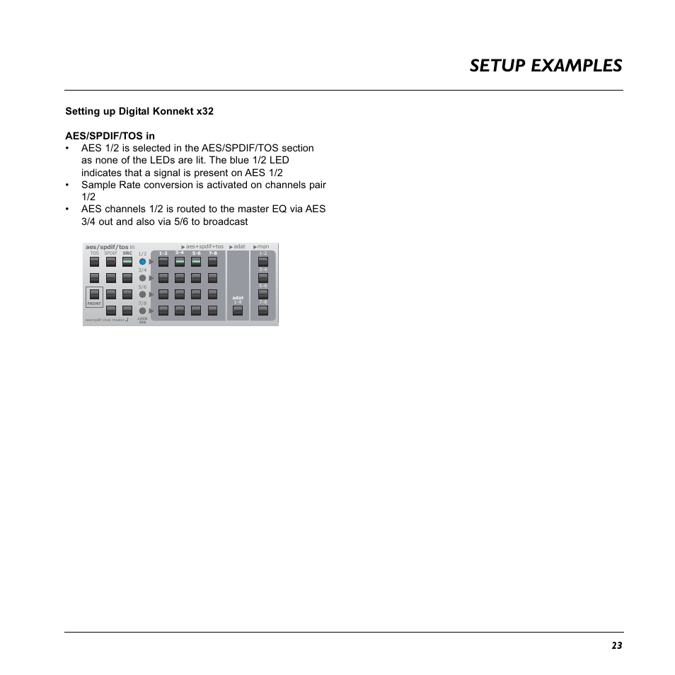 Setup examples | TC electronic SDN BHD x32 User Manual | Page 25 / 30