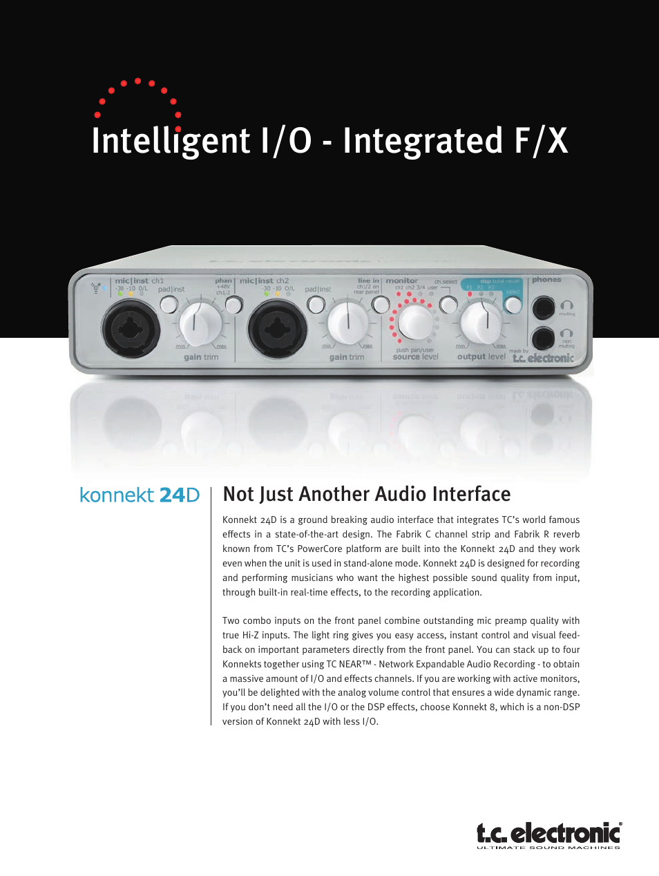 TC electronic SDN BHD Konnekt 24D User Manual | 4 pages