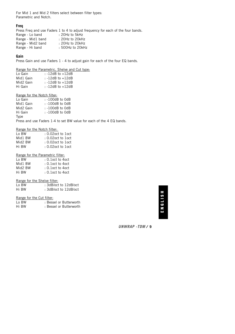 TC Electronic UnWrap TDM User Manual | Page 11 / 23