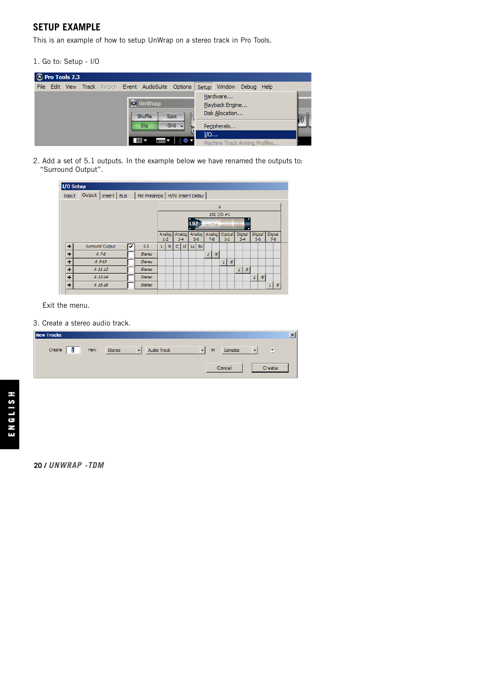 Setup example | TC Electronic UnWrap TDM User Manual | Page 22 / 23