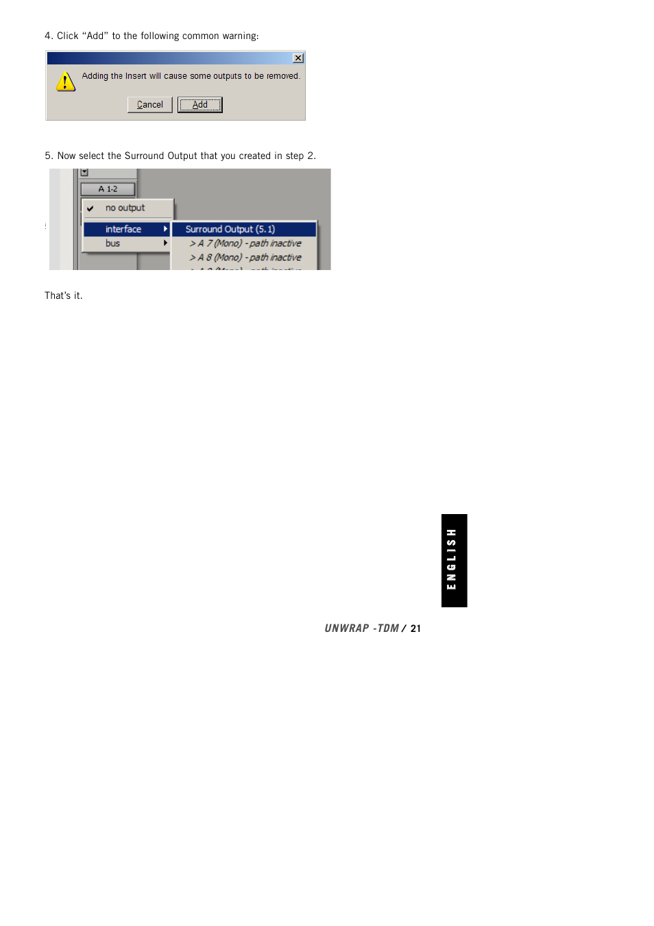 TC Electronic UnWrap TDM User Manual | Page 23 / 23