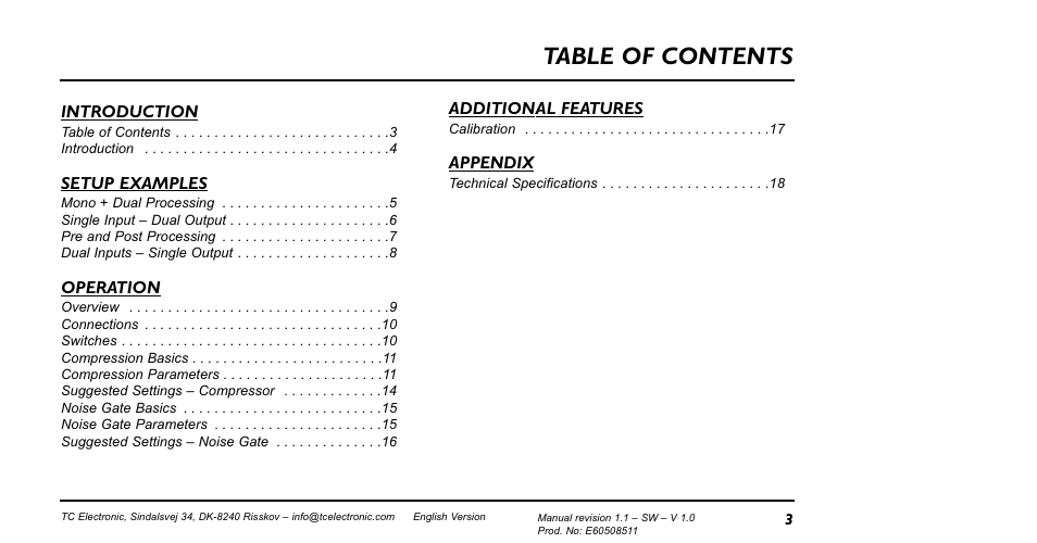 TC electronic SDN BHD Nova Dynamics NDY-1 User Manual | Page 3 / 20