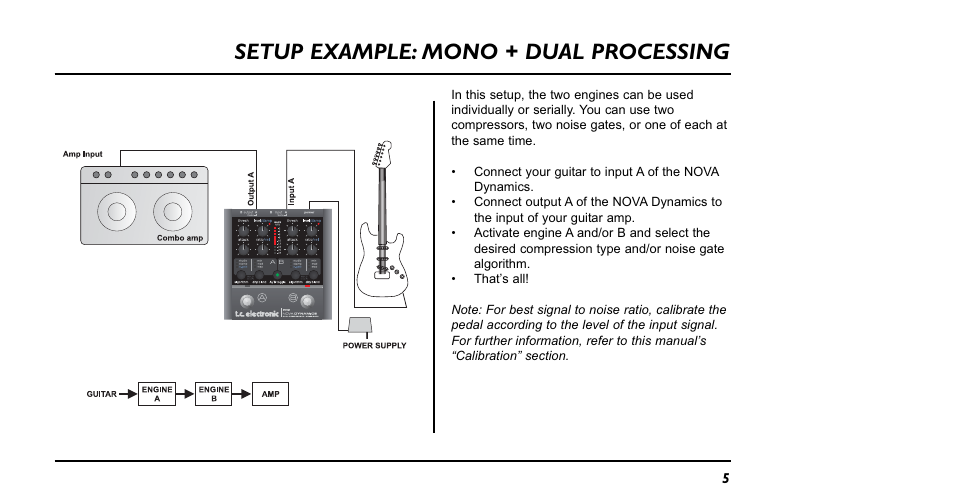Setup example: mono + dual processing | TC electronic SDN BHD Nova Dynamics NDY-1 User Manual | Page 5 / 20