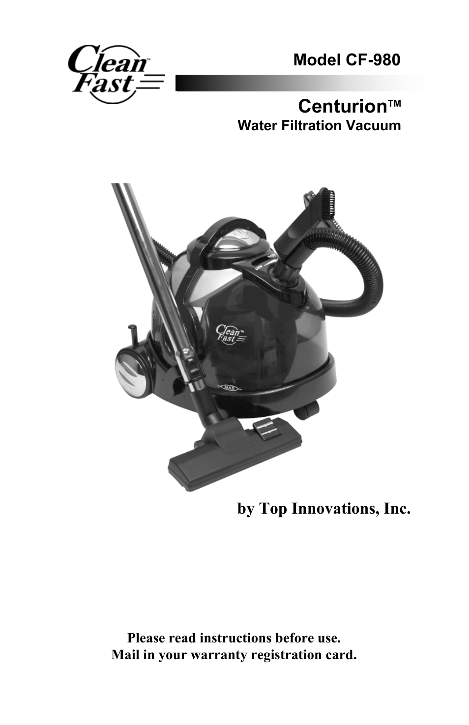 Top Innovations CF-980 User Manual | 16 pages