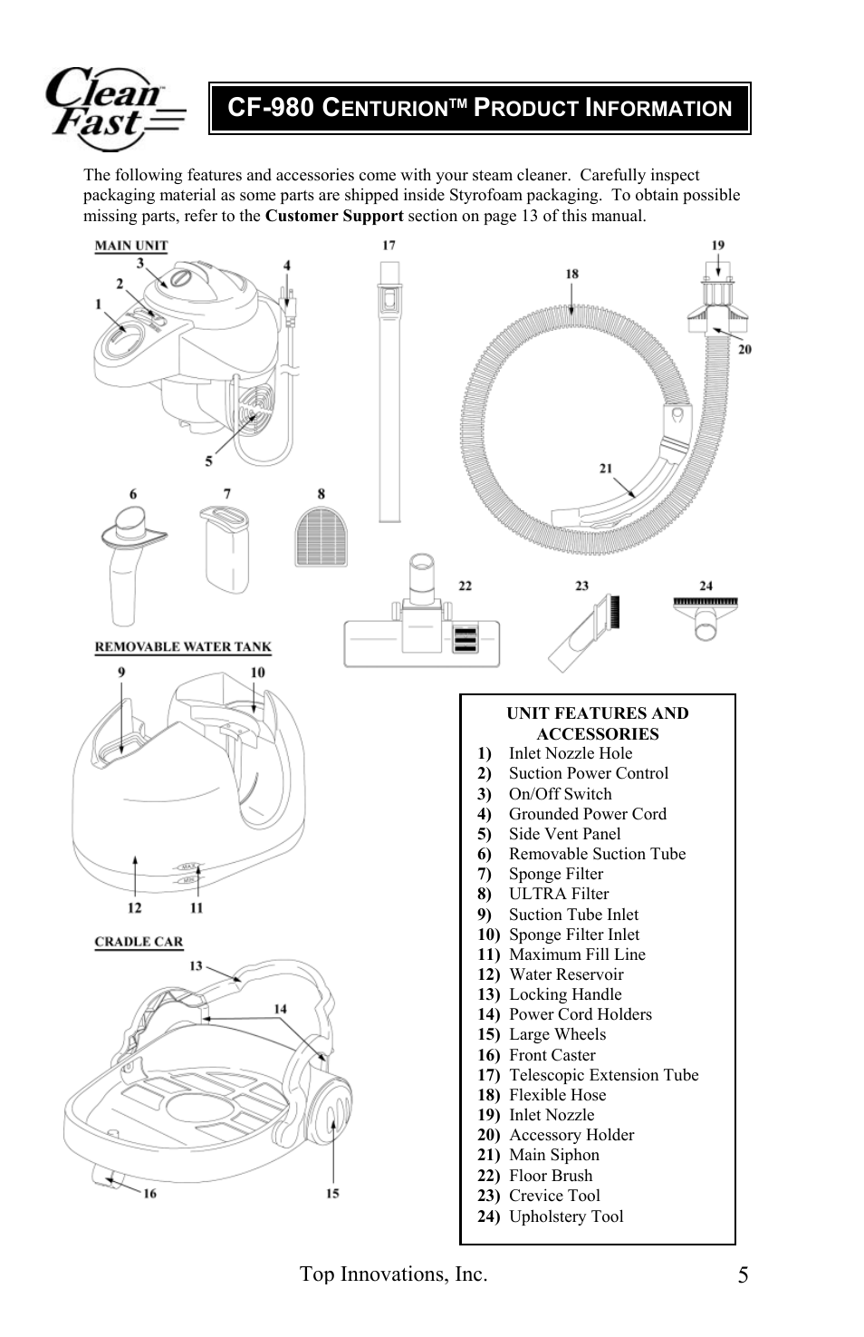 Cf-980 c | Top Innovations CF-980 User Manual | Page 5 / 16