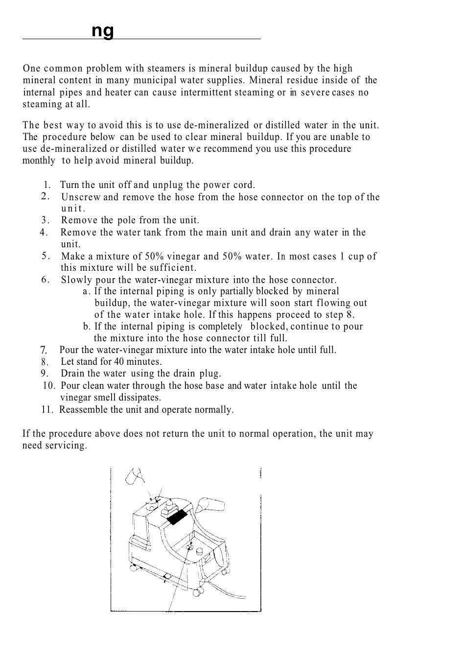 Removi ng mineral buildup | Top Innovations SF-450 User Manual | Page 12 / 12