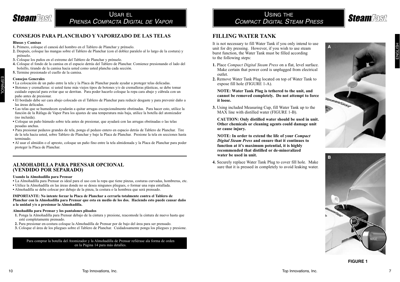 Top Innovations SF-622 User Manual | Page 7 / 16