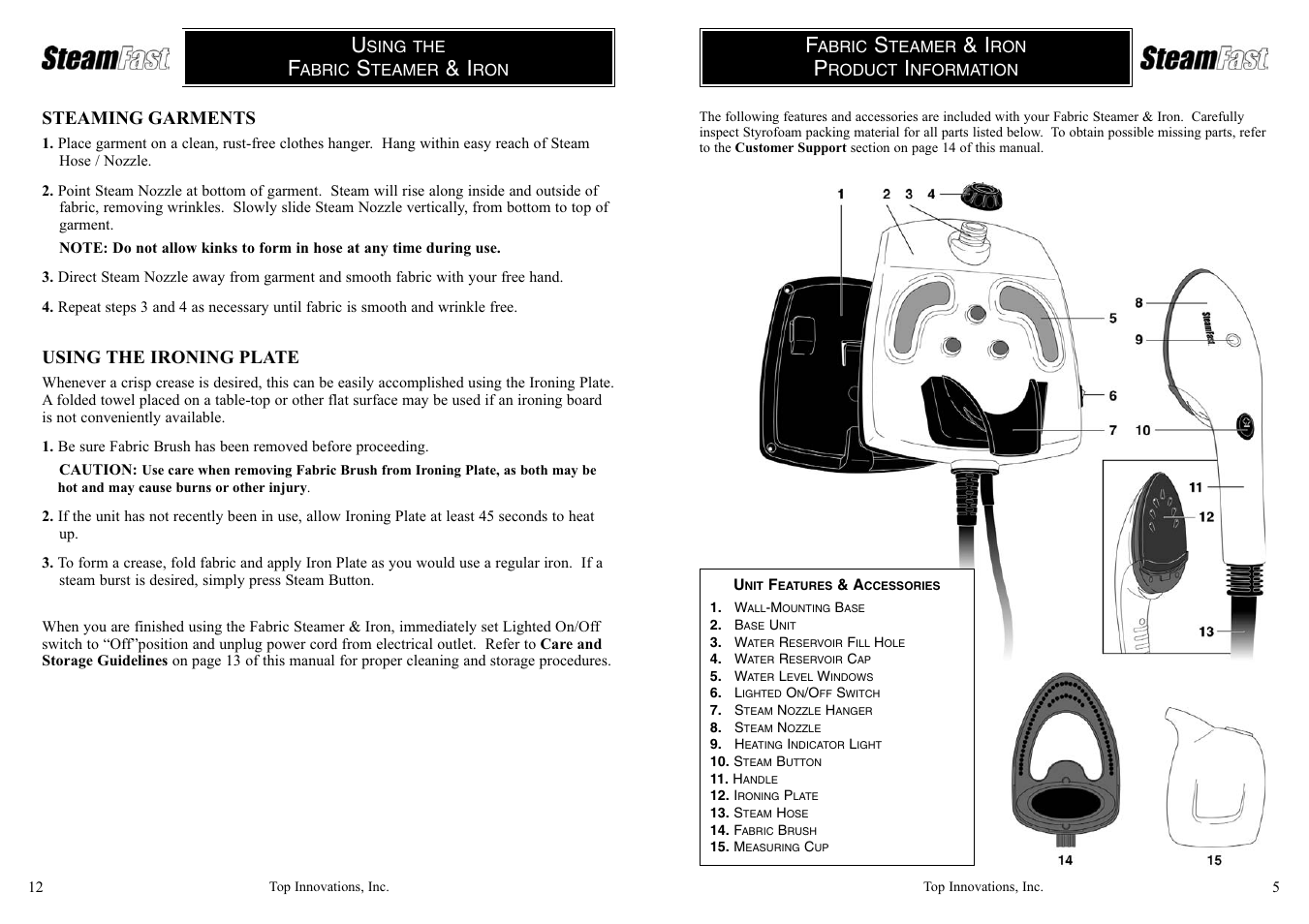 Top Innovations SF-432 User Manual | Page 5 / 8