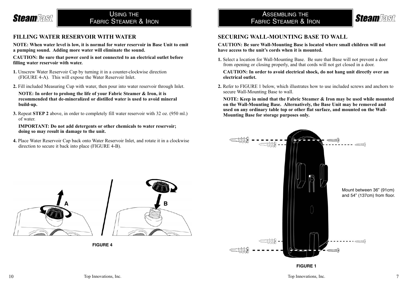 Top Innovations SF-432 User Manual | Page 7 / 8