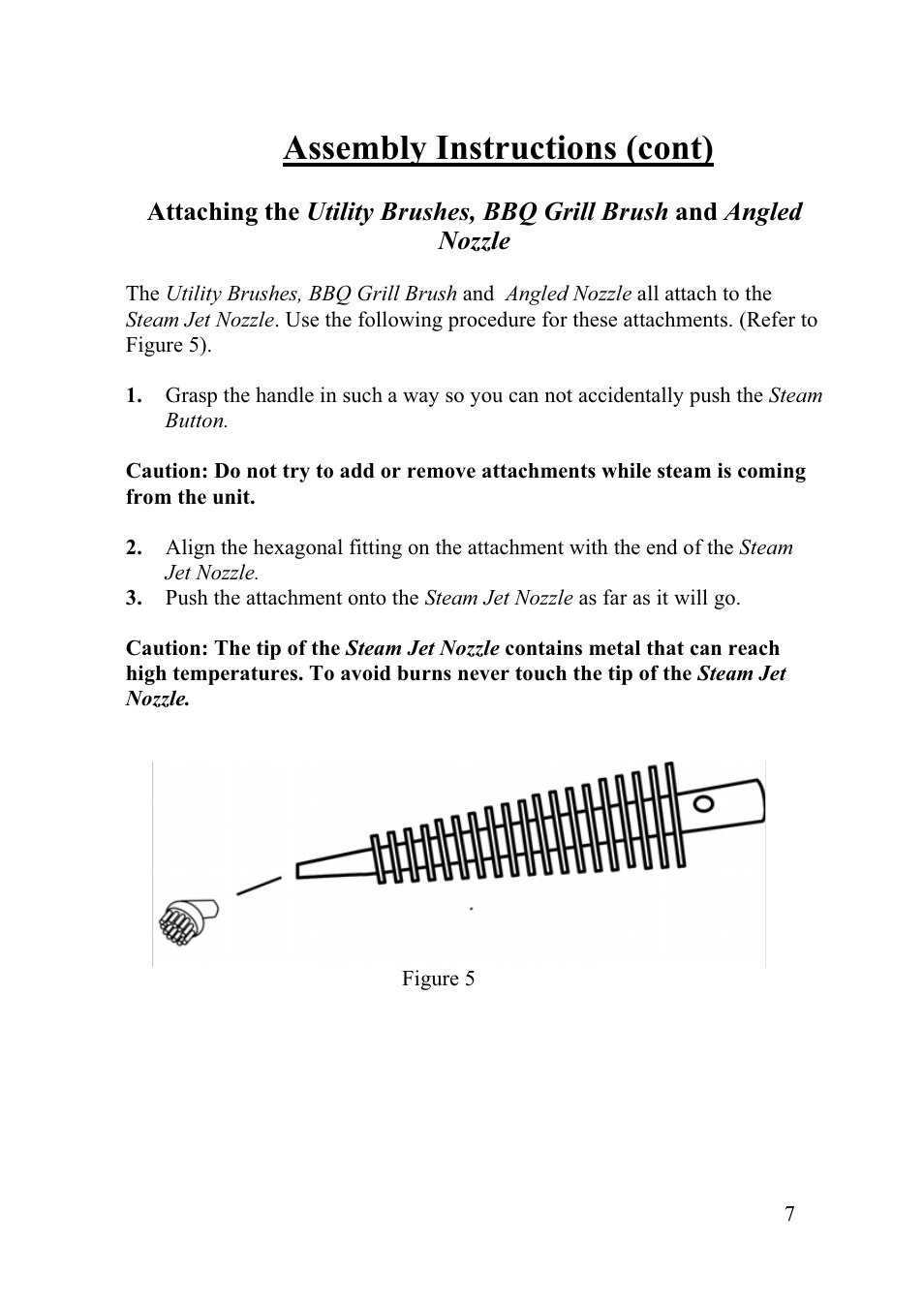 Assembly instructions (cont) | Top Innovations SF-220 User Manual | Page 7 / 12