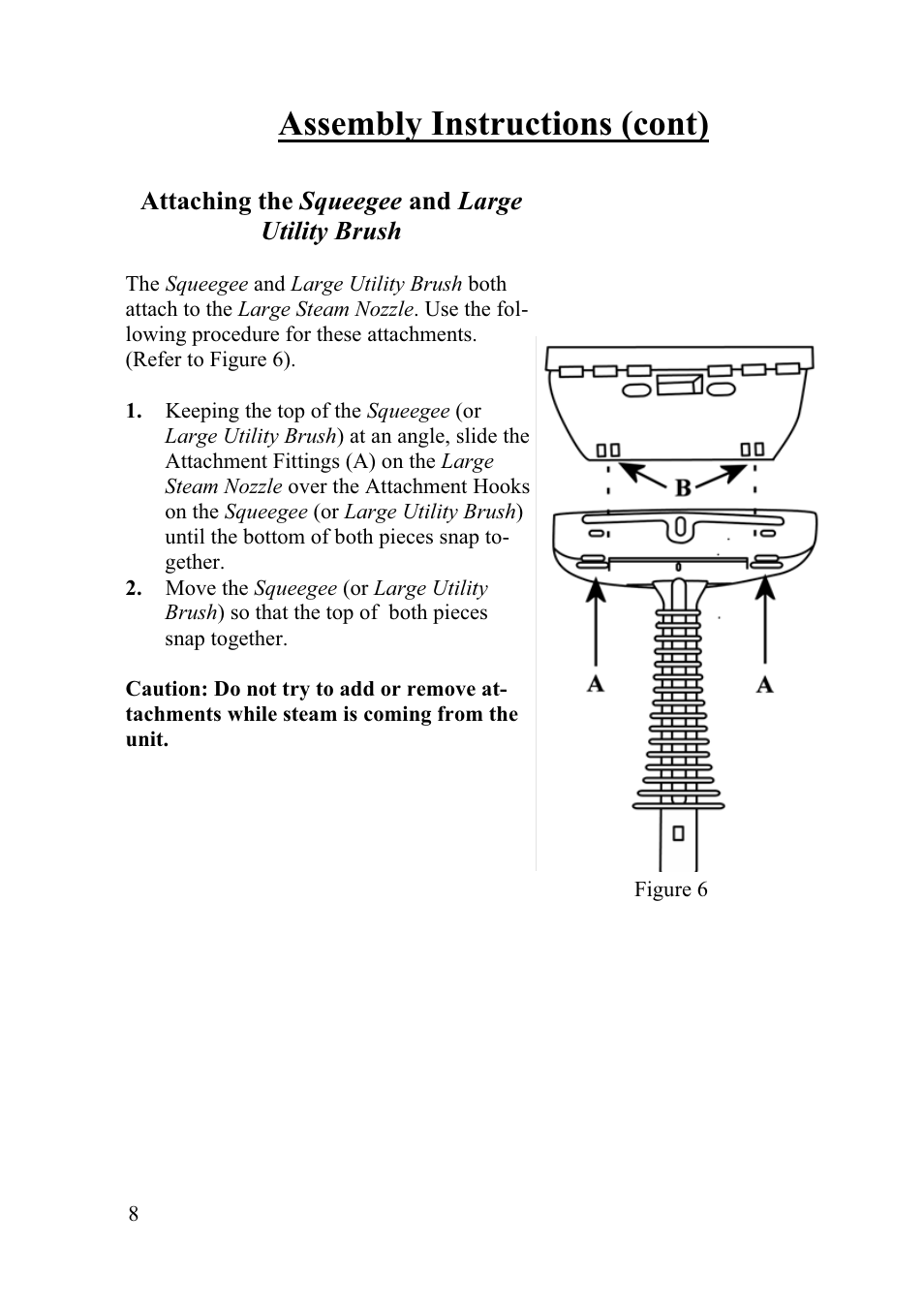 Assembly instructions (cont) | Top Innovations SF-220 User Manual | Page 8 / 12