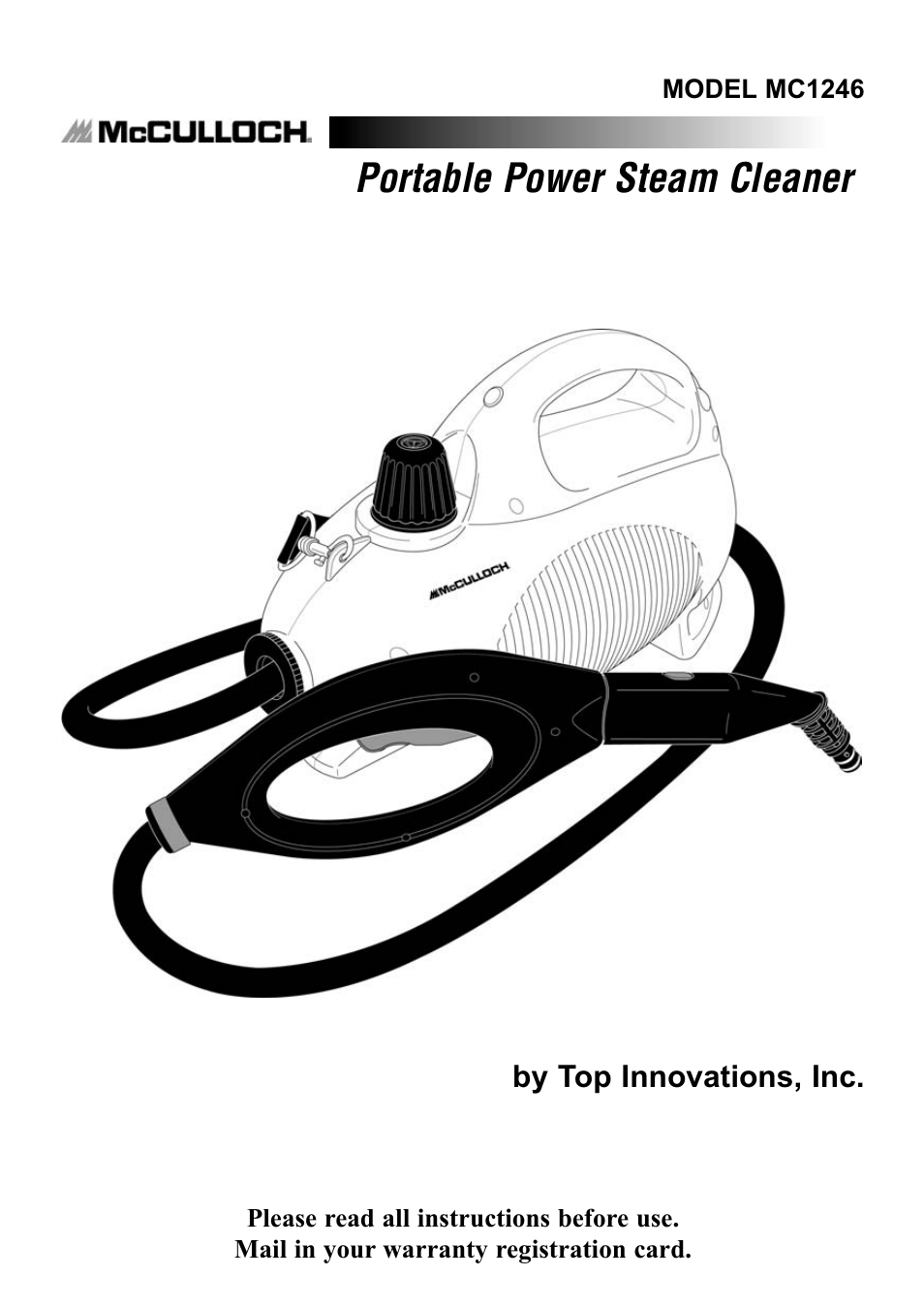 Top Innovations MCCULLOCH MC1246 User Manual | 16 pages