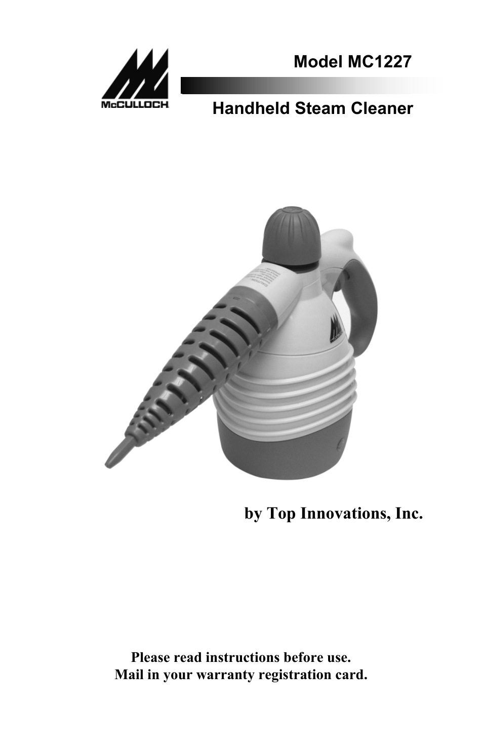 Top Innovations MC1227 User Manual | 16 pages