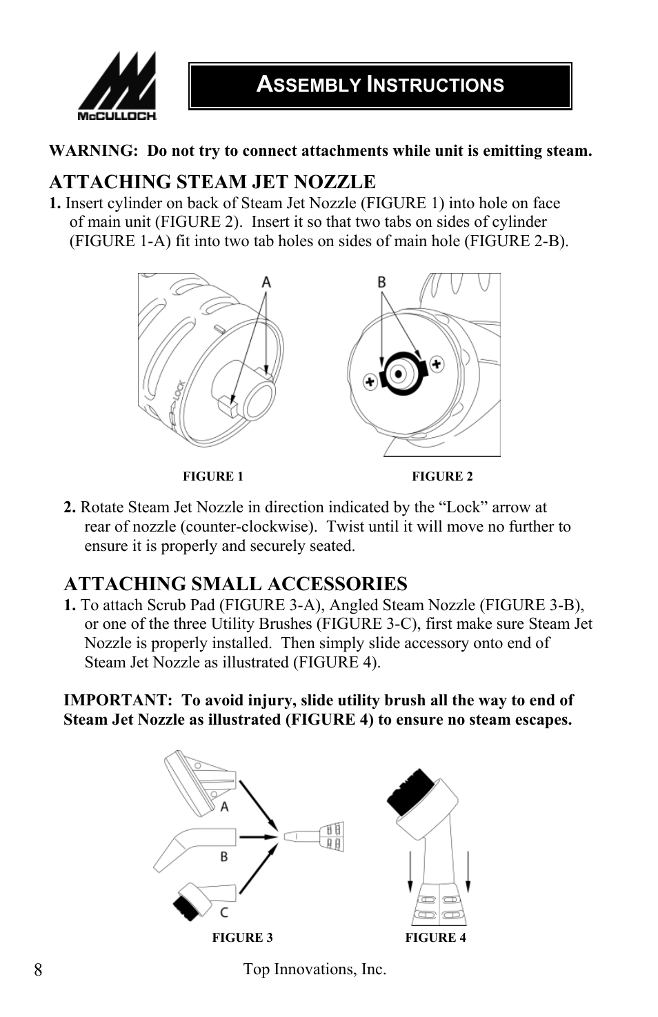 Top Innovations MC1227 User Manual | Page 8 / 16