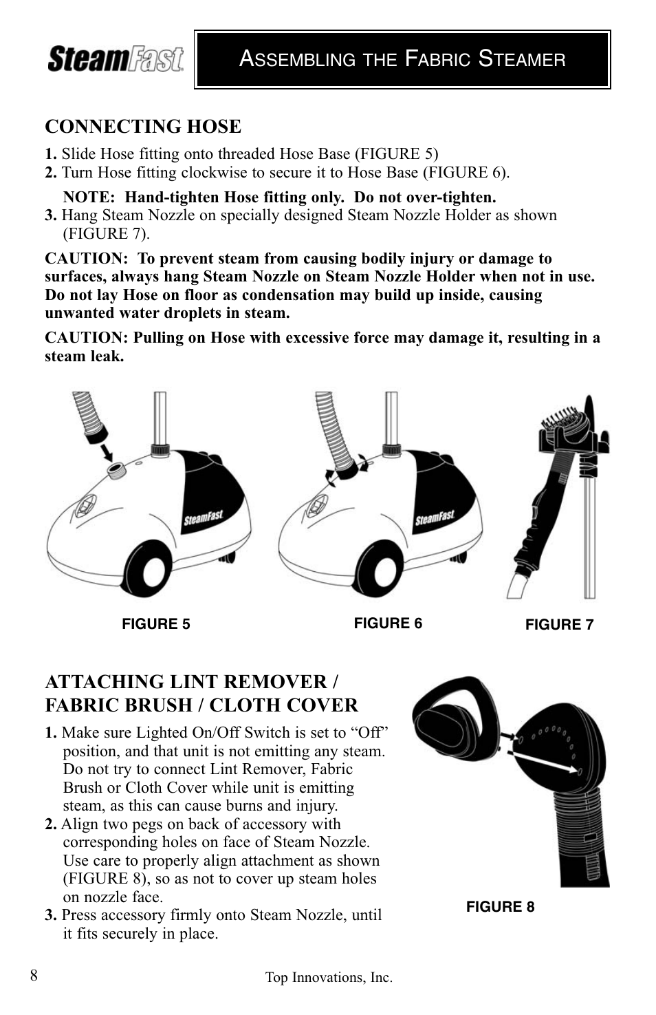Top Innovations SF-475 User Manual | Page 8 / 16