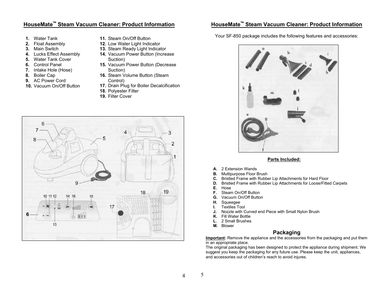 Top Innovations SF-850 User Manual | Page 3 / 8