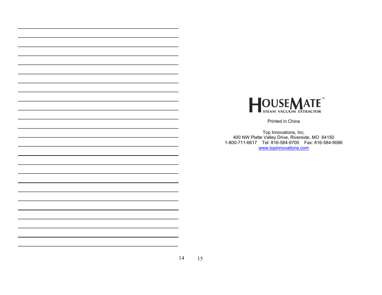 Top Innovations SF-850 User Manual | Page 8 / 8
