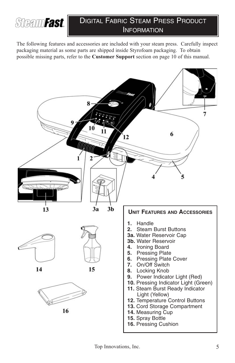 Top Innovations SF-680 User Manual | Page 5 / 12