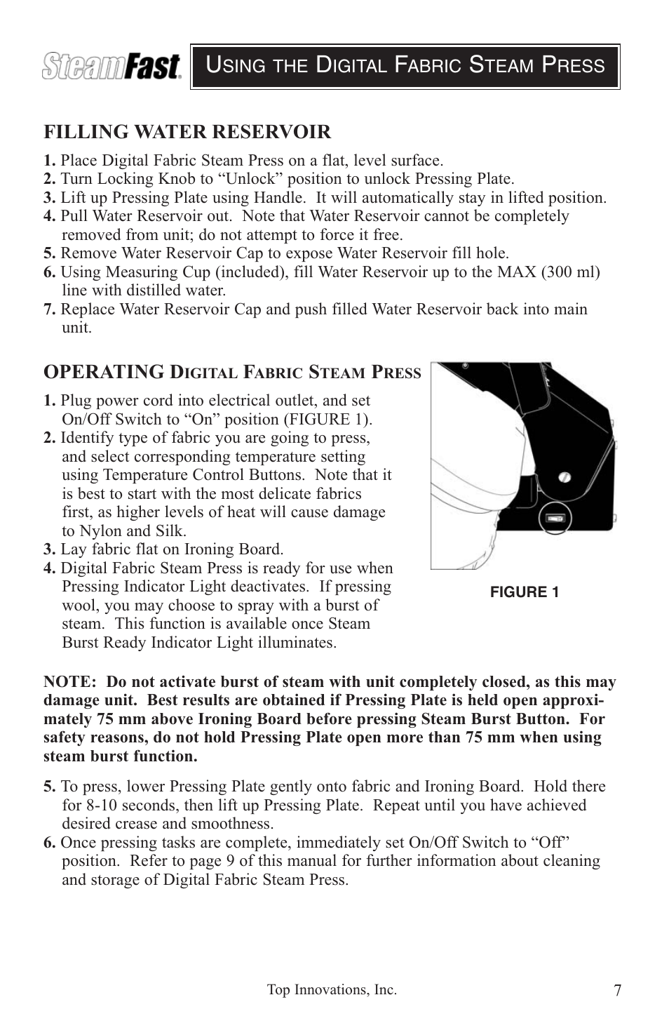 Top Innovations SF-680 User Manual | Page 7 / 12