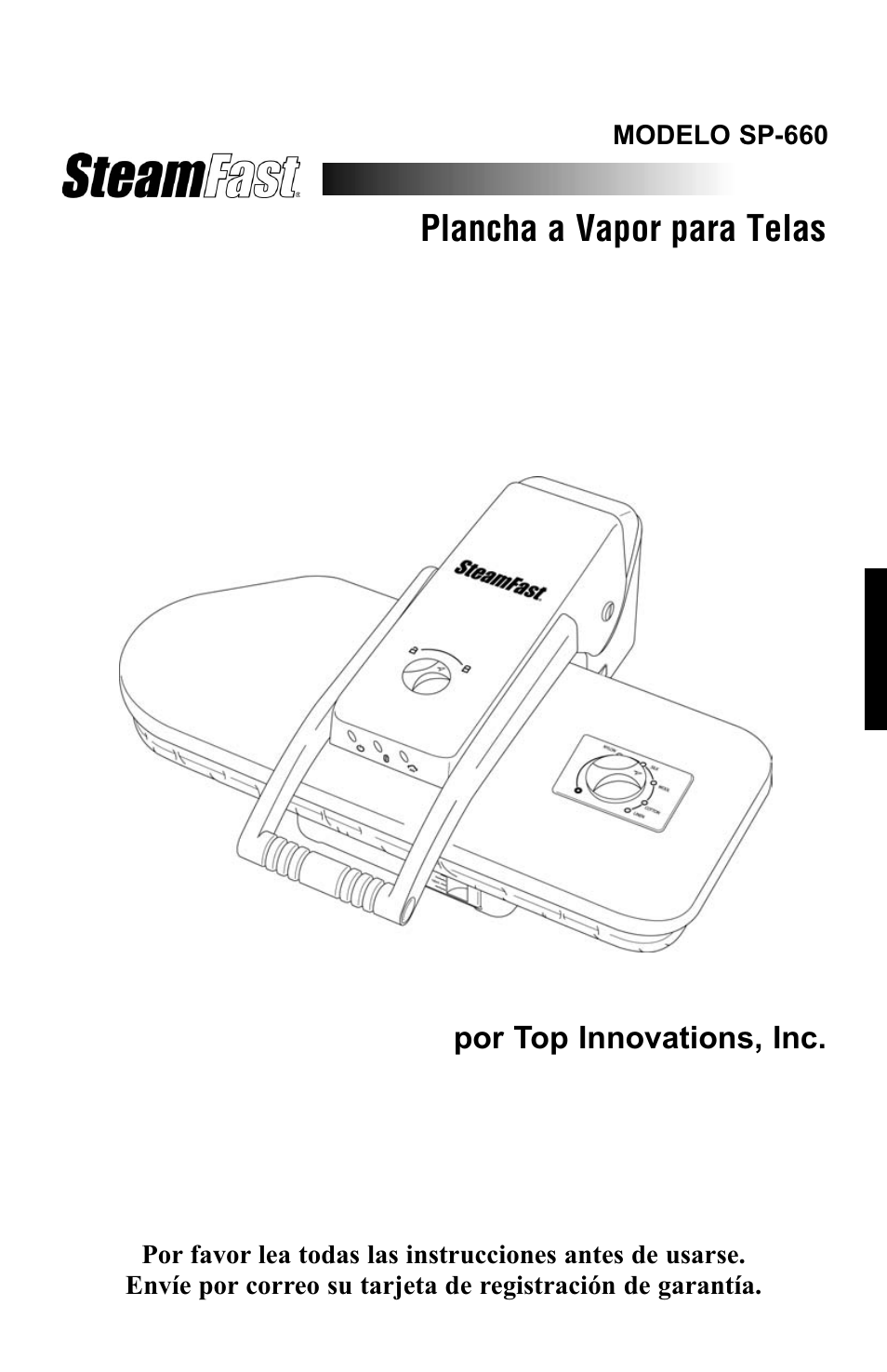 Plancha a vapor para telas | Top Innovations STEAM FAST SP-660 User Manual | Page 13 / 36