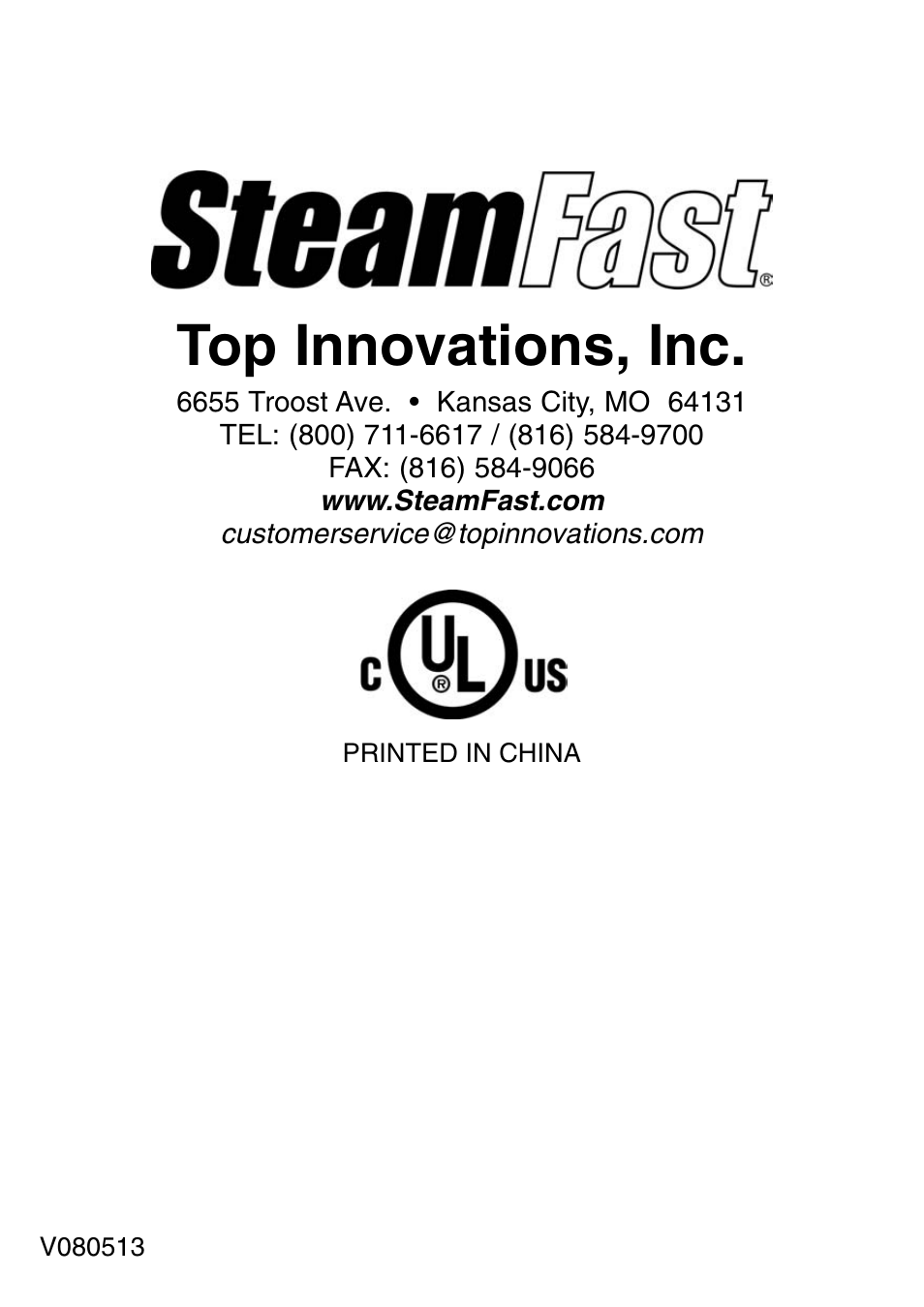 Top innovations, inc | Top Innovations SF-226 User Manual | Page 16 / 16