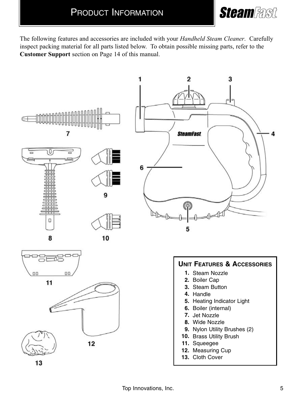 Top Innovations SF-226 User Manual | Page 5 / 16