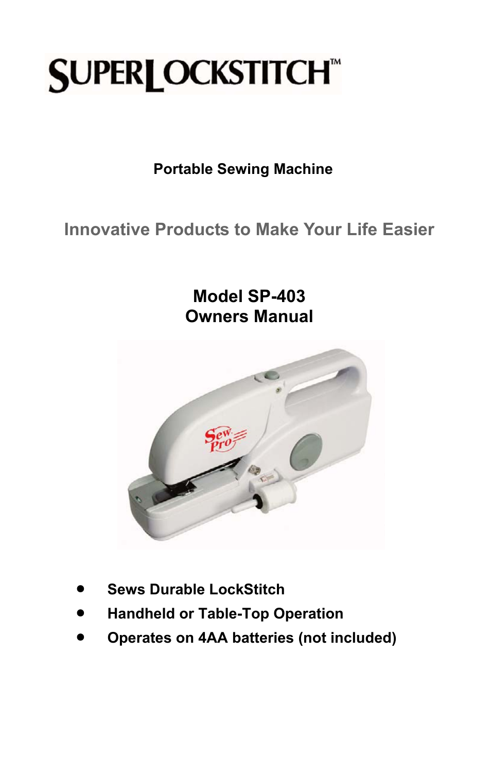 Top Innovations SP-403 User Manual | 22 pages